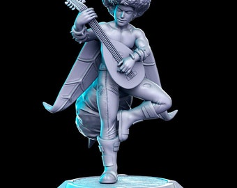 Jankin, Wasp Bard - RN Estudio Printed Miniature | Dungeons & Dragons | Pathfinder | Tabletop