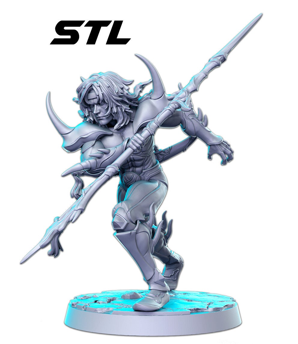 Cecil, Paladin/Dark Knight - RN Estudio Printed Miniature | Dungeons & Dragons | Pathfinder | Tabletop