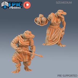 Echsenvolk Tribespeople - Epische Miniaturen | Dungeons & Dragons | Pathfinder | Tischplatte