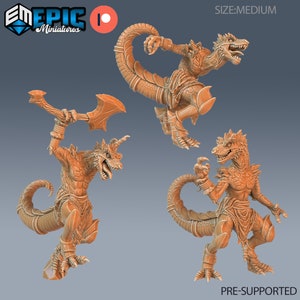 Tyranno Lizardfolk - Epic Miniatures | Dungeons & Dragons | Pathfinder | Gry planszowe