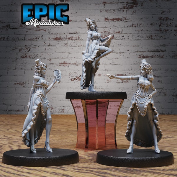 Fantasy Wild West Saloon Dancer - Epic Miniatures | Dungeons & Dragons | Pathfinder | Tabletop