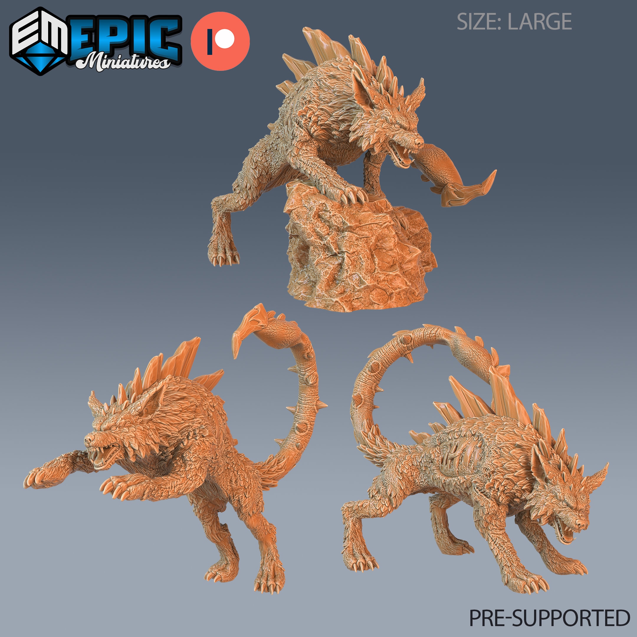 Scorpion Wolf (large Creature) - Epic Miniatures | Dungeons
