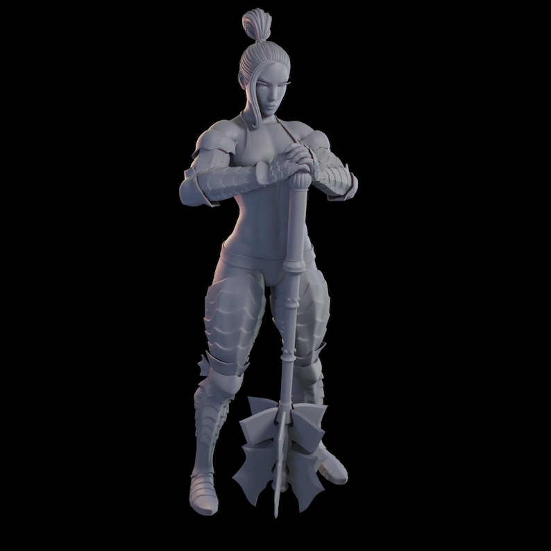 Captain Rhea, Pin up Miniature for Tabletop Rpgs | QB Miniatures ...