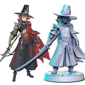Witch Hunter Miniature for Tabletop RPGs | Neokingdoms Vol 2. | Dungeons and Dragons