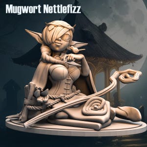 Mugwort Nettlefizz, Goblin Wizard | Anexeo&#39;s Forge | Goblin Village  | Great for RPG | D&D | Pathfinder | Wargames |