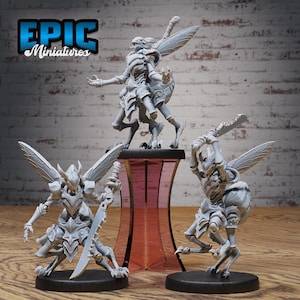 Vespid Insect Warrior - Epic Miniatures | Dungeons & Dragons | Pathfinder | Tabletop