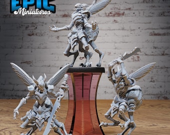 Vespid Insect Warrior - Epic Miniatures | Dungeons & Dragons | Pathfinder | Tabletop