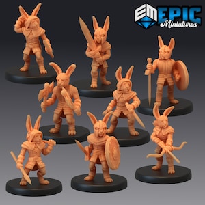 Wererabbit, Werebunny - Epic Miniatures for Tabletop RPGs | Dungeons and Dragons