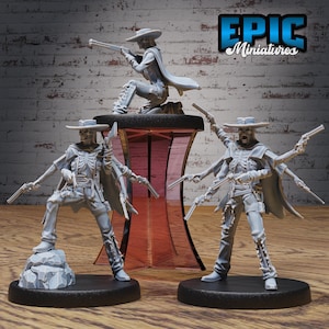 Fantasy Wild West Undead Gunslinger - Epic Miniatures | Dungeons & Dragons | Pathfinder | Tabletop