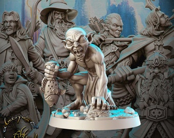 Squeez, Cave Goblin - RN Estudio Printed Miniature | Dungeons & Dragons | Pathfinder | Tabletop