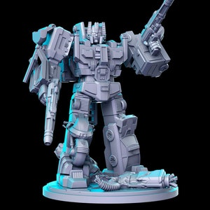 Defensor, Transforming Robot (Huge Creature)- RN Estudio Printed Miniature | Dungeons & Dragons | Pathfinder | Tabletop