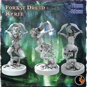 Kyrie, Elf Rogue, Miniature for Tabletop RPGs | Fantasy Elf Girls STL Vol 1. | Dungeons and Dragons
