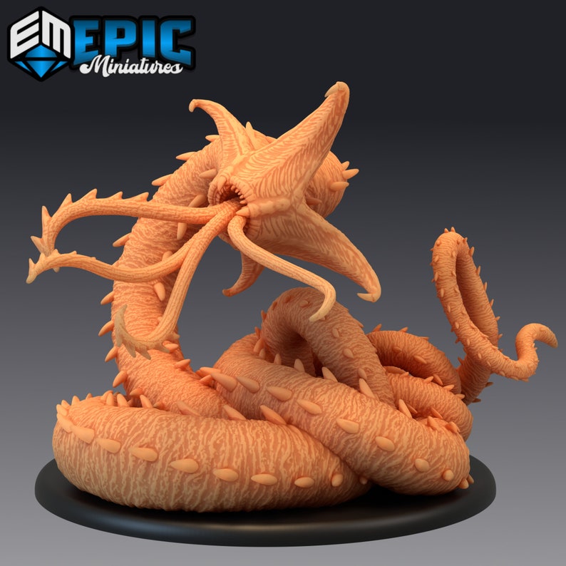 Neothelid Mini Neothelid Worm Aberration (huge Creature) - Epic Miniatures | Dungeons ...