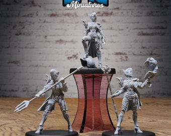 Female Triton - Epic Miniatures | Dungeons & Dragons | Pathfinder | Tabletop