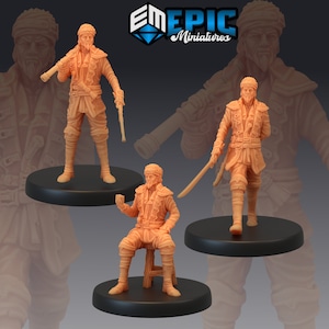 Pirate Sailing Master - Epic Miniatures | Dungeons & Dragons | Pathfinder | Tabletop