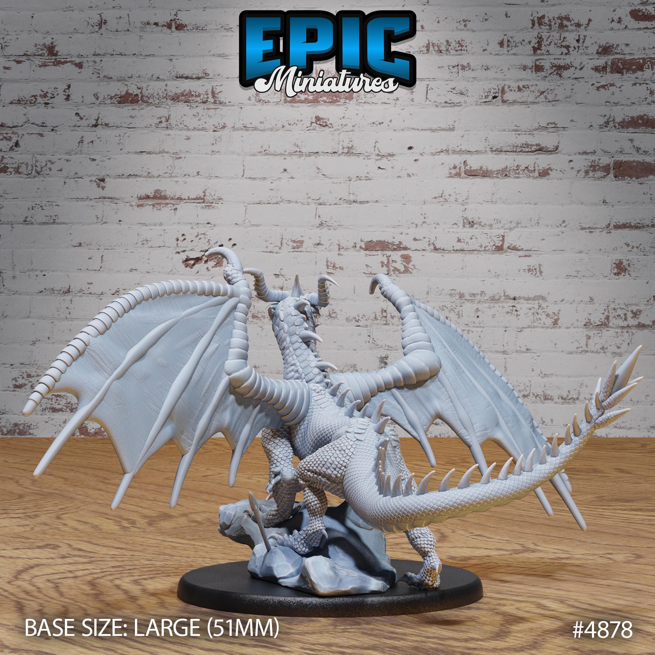Classic Dragon (large Creature) - Epic Miniatures #4878 | Dungeons