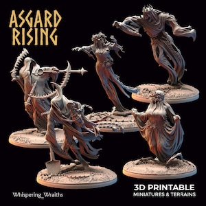 Whispering Wraiths - Asgard Rising Printed Miniature / Dungeons & Dragons / Pathfinder / Tabletop