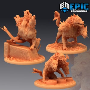 Cerberus (Large) - Epic Miniatures | Dungeons & Dragons | Pathfinder | Tabletop