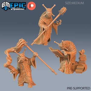 Snail Mage - Epic Miniatures | Dungeons & Dragons | Pathfinder | Tabletop