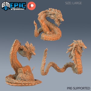 Giant Lion Snake (Large Creature) - Epic Miniatures | Dungeons & Dragons | Pathfinder | Tabletop