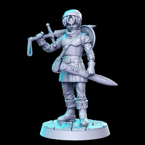 Terry, Warrior - RN Estudio Printed Miniature | Dungeons & Dragons | Pathfinder | Tabletop
