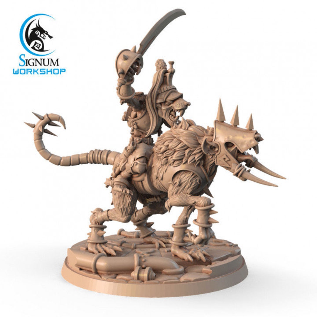 Wolf Rats Aos Hurst, Lieutenant of the Wolf Rats - Signum Workshop Printed Miniature ...