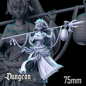 テーブルトップ RPG 用 Lyn ピンナップ ミニチュア | ダンジョン ピンナップ | ダンジョンズ アンド ドラゴンズ