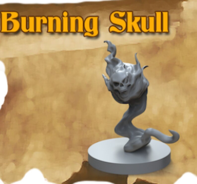 Flameskull Mini Dungeon 3D Classics Dungeons &amp; Dragons - Etsy