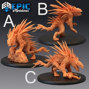 Barghest Demon Hound (Large Creature) - Epic Miniatures | Dungeons & Dragons | Pathfinder | Tabletop
