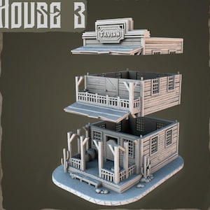 Frontier Tavern - Modular Wild West Building | Summoner’s Circle Minis