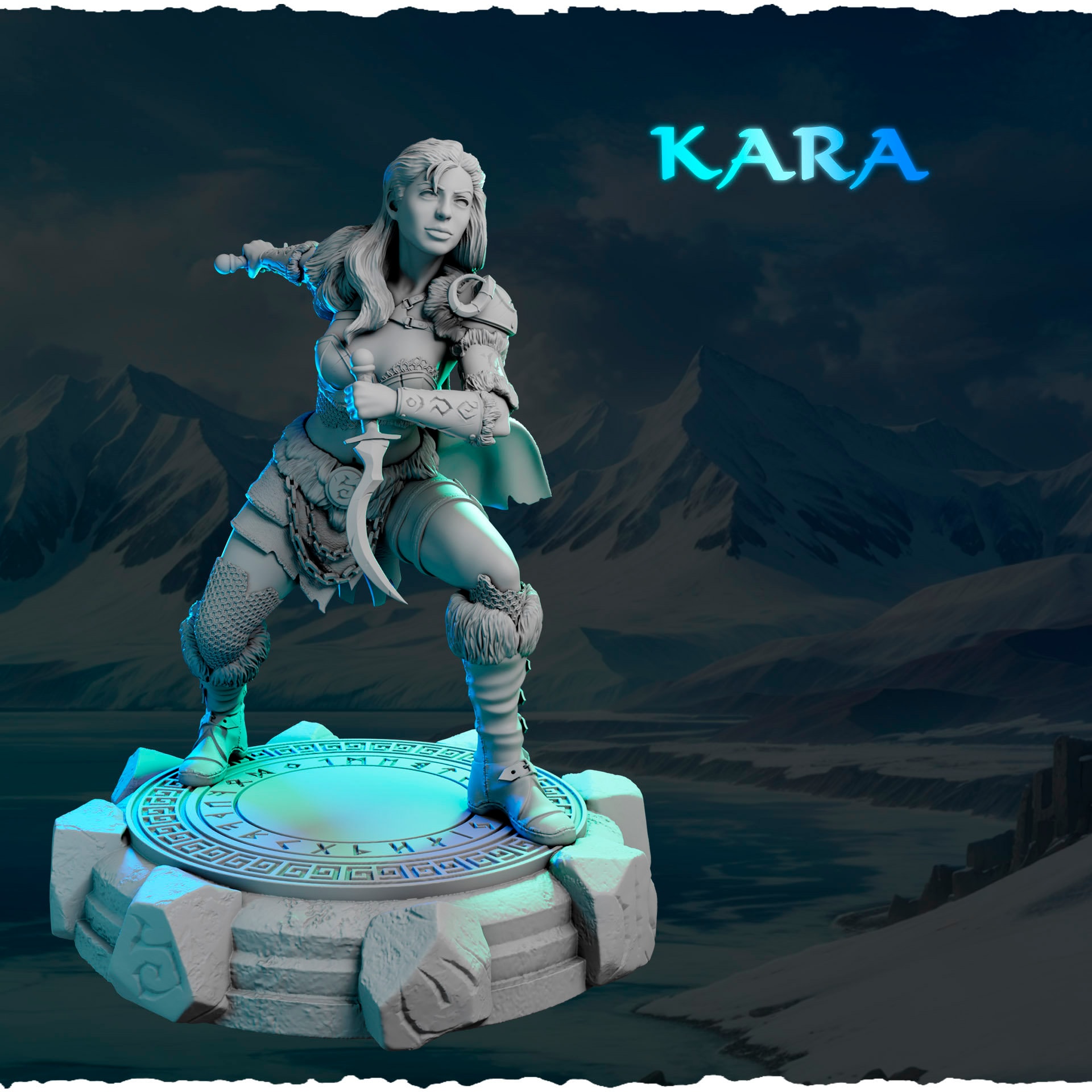 Kara, Viking Rogue, Miniature for Tabletop Games | Ladies of the North ...