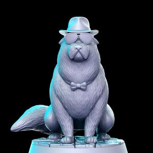 Bond Spy Dog Miniature for Tabletop RPGs | Dungeon Pin-Ups | Dungeons and Dragons