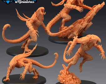 Alien Beast, Xenomorph - Epic Miniatures | Dungeons & Dragons | Pathfinder | Tabletop