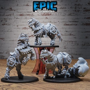 Legendary Horse Mount (Large Creature) - Epic Miniatures | Dungeons & Dragons | Pathfinder | Tabletop