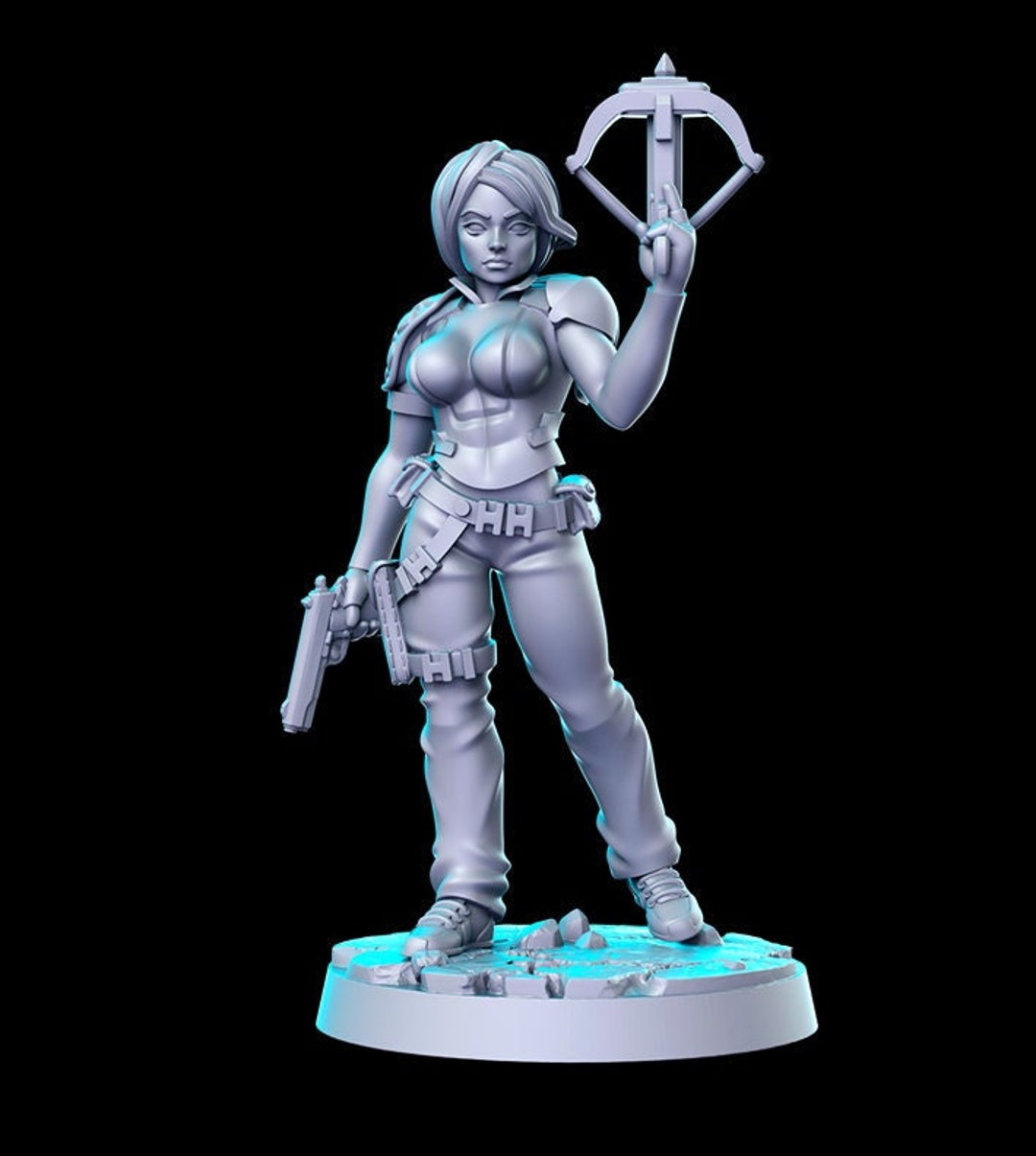 American Hero, Scarlett RN Estudio Printed Miniature Dungeons & Dragons