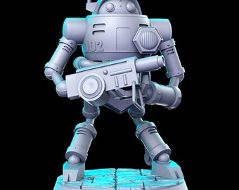 Gamma Bot - RN Estudio Printed Miniature | Dungeons & Dragons | Pathfinder | Tabletop