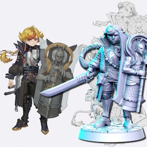 Halfling Fighter Miniature for Tabletop RPGs | Neokingdoms STL Vol 1. | Dungeons and Dragons