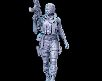 Roze, Sniper - RN Estudio Printed Miniature | Dungeons & Dragons | Pathfinder | Tabletop
