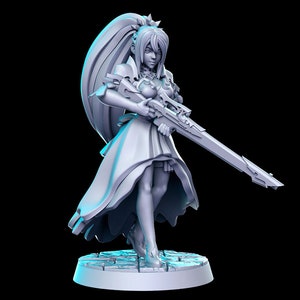 Shionne, Huntress - RN Estudio Printed Miniature | Dungeons & Dragons | Pathfinder | Tabletop