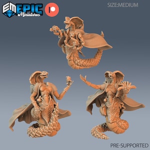 Yuan-ti Serpentfolk Mage, Ruins of Madness - Epic Miniatures | Dungeons & Dragons | Pathfinder | Tabletop