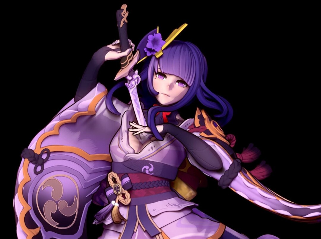 Raiden Shogun for Tabletop Rpgs Dungeon Pin-ups Dungeons and Dragons - Etsy