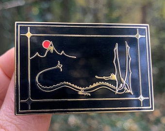 The Lonely Mountain Enamel Pin | Smaug