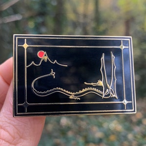 The Lonely Mountain Enamel Pin | Smaug