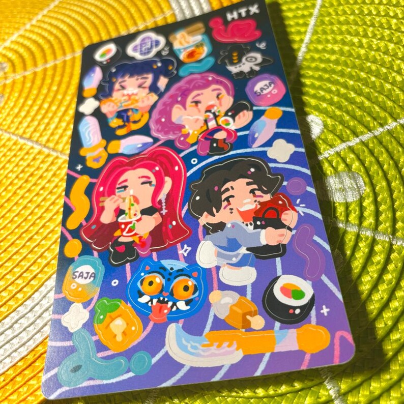 KPDH Rumi Zoey Mira Bobby Munchies HTX Deco Sticker Sheet - Etsy