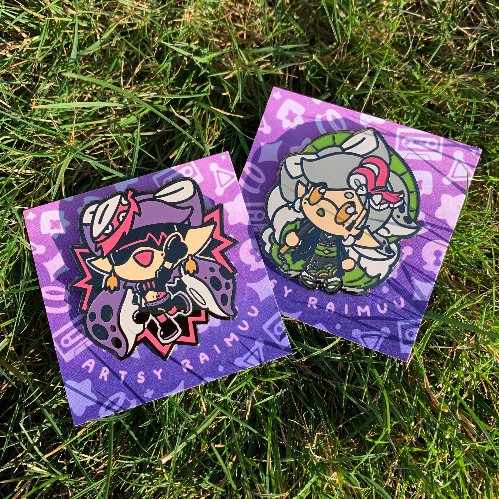 Splatoon Squid Sisters off the Hook Idol Sensation Enamel Pins Etsy