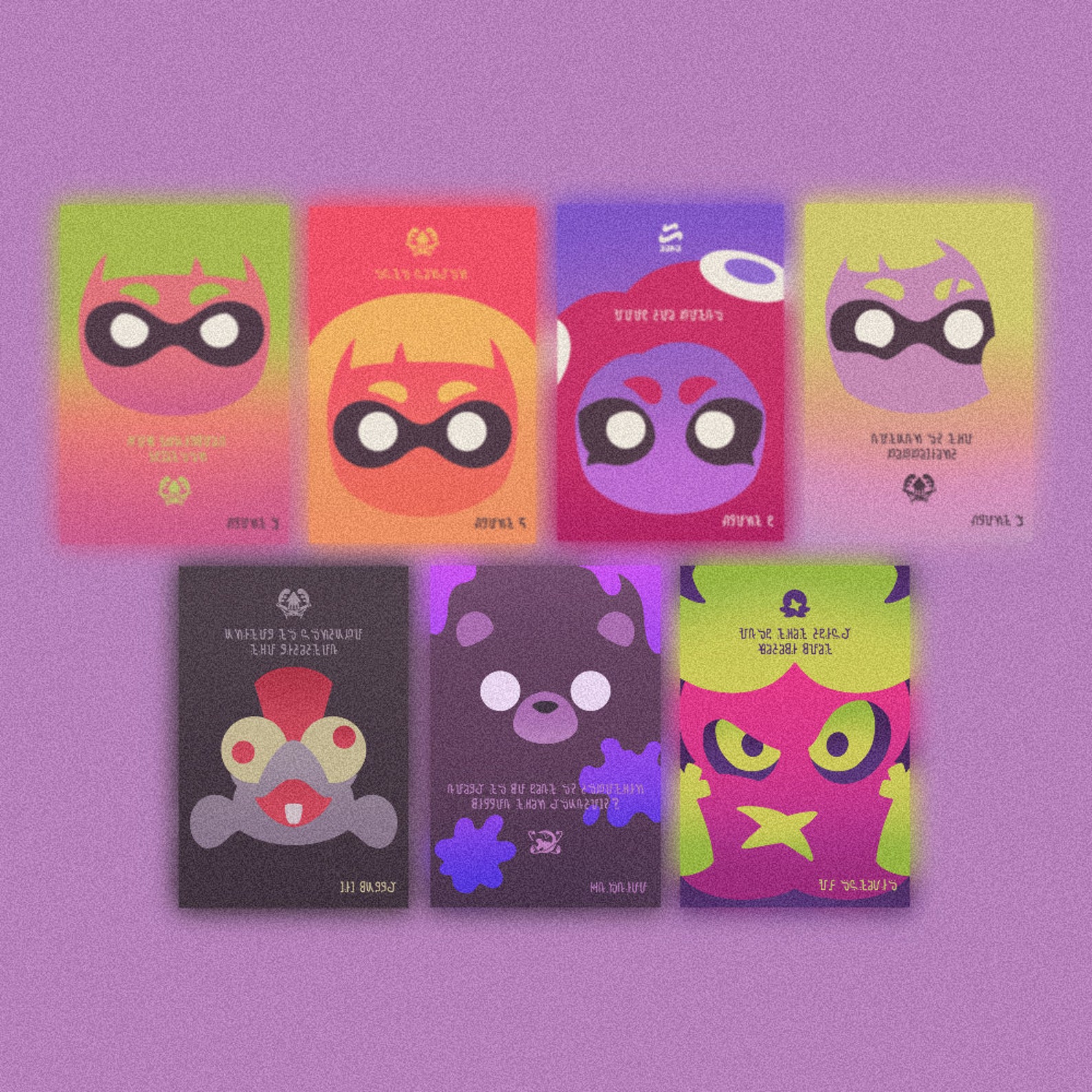 Splatoon Hotlantis AGT Posters Agent 3, 4, 8, New 3, Octavio, Grizz