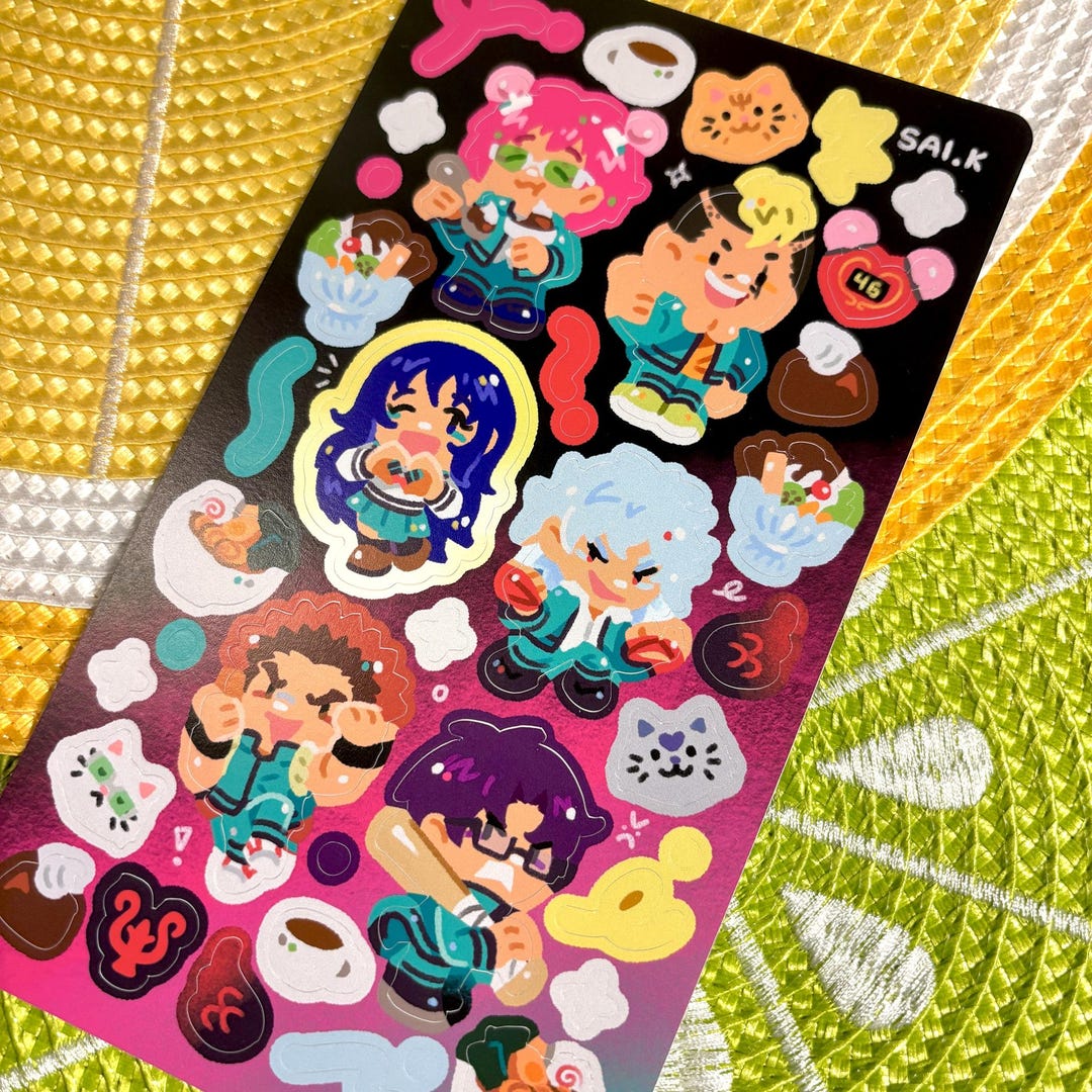 Disastrous Psychic Anime - SAI.K Deco Sticker Sheet - Etsy