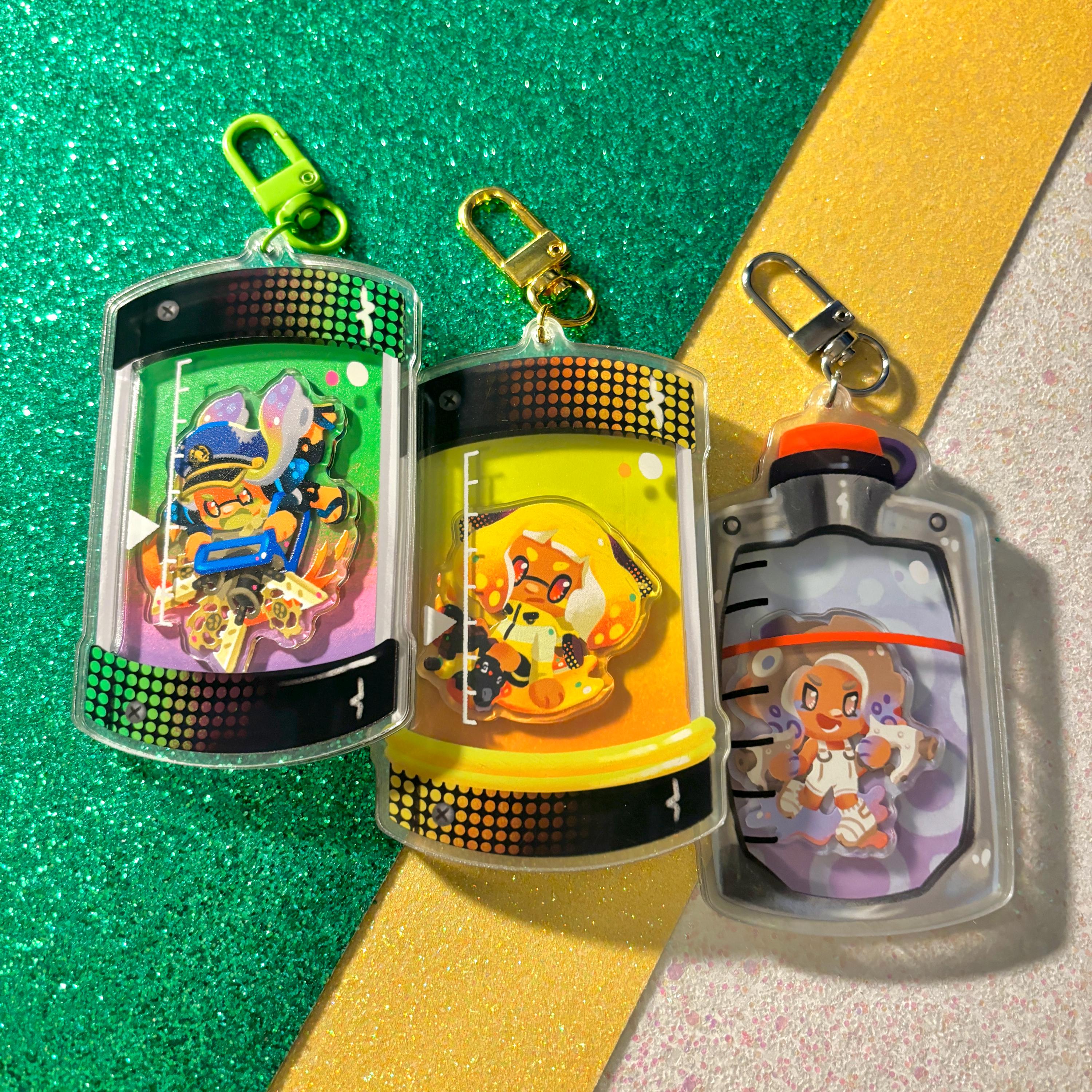 Splatoon Inkling Mascot Ink Tank Acrylic Shaker Charms - Etsy