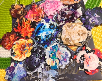 Pastry Dash Ancients Beasts Borderless Crunchy Phone Charms - PVanilla ShadowM MysticF BurningS ESugar WLily SSalt