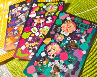 Splatoon Idol Squid Sisters Off the Hook Deep Cut Deco Sticker Sheet